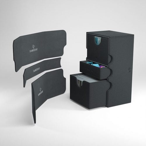 Gamegenic Stronghold 200+ Convertible Deck Box- Black
