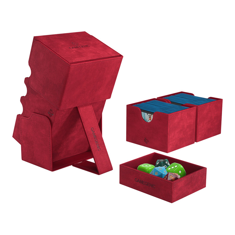Gamegenic Stronghold 200+ XL Convertible Deck Box - Red
