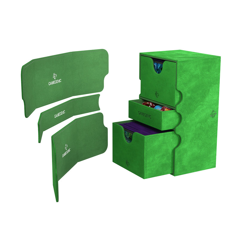 Gamegenic Stronghold 200+ XL Convertible Deck Box - Green