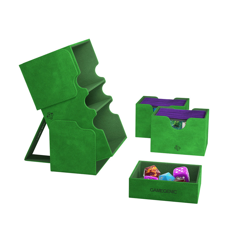 Gamegenic Stronghold 200+ XL Convertible Deck Box - Green
