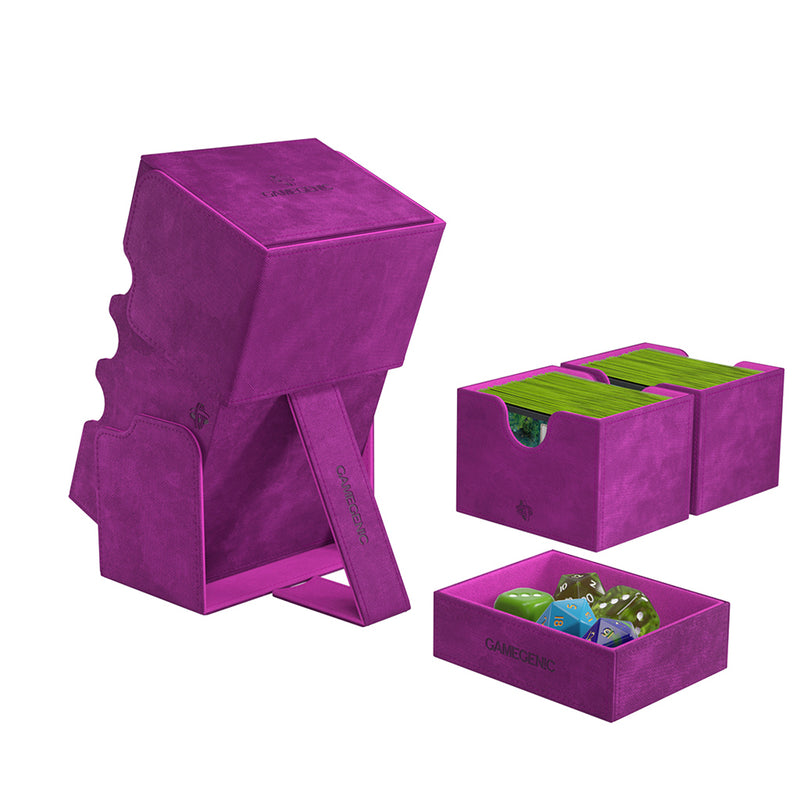 Gamegenic Stronghold 200+ XL Convertible Deck Box - Purple