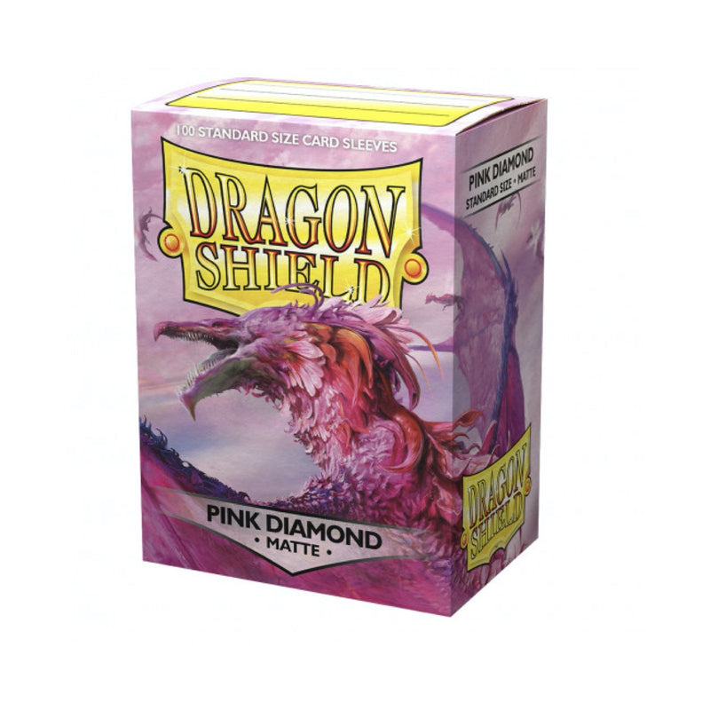 Dragon Shield 100ct Matte Deck Sleeves - Pink Diamond