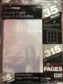 Ultra Pro  9-Pocket Pages- 35pk