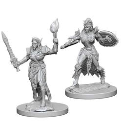 PATHFINDER: DEEP CUTS UNPAINTED MINIATURES FEMALE ELF FIGHTER