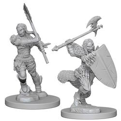 PATHFINDER: DEEP CUTS UNPAINTED MINIATURES -W1-FEMALE HALFORC BARBARIAN