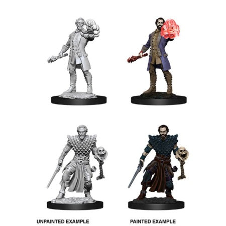 DUNGEONS AND DRAGONS: NOLZUR'S MARVELOUS UNPAINTED MINIATURES -W10-MALE HUMAN WARLOCK