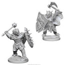 D&D Dragonborn Male Paladin Unpainted Miniature
