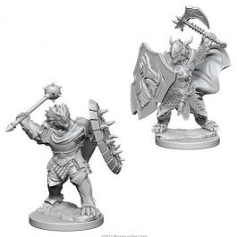D&D Dragonborn Male Paladin Unpainted Miniature
