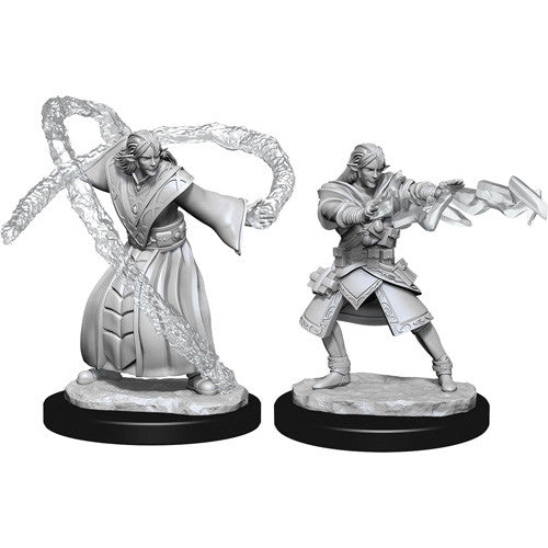 D&D Elf Wizard Unpainted Miniature