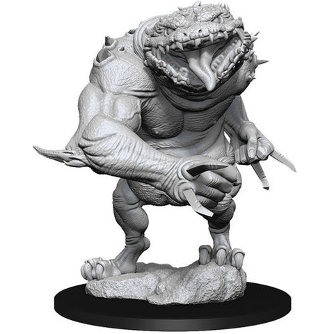 D&D/Pathfinder Blue Slaad Unpainted Miniature